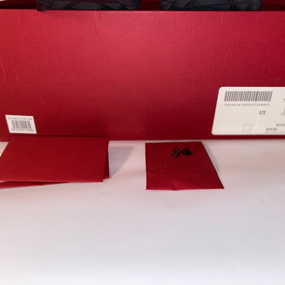 VALENTINO NWT Rockstud Buckle Accents Leather Combat Boots Size 39 - Picture 8 of 15